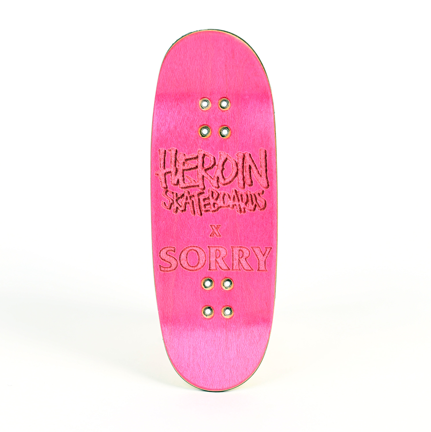 Sorry X Heroin Skateboards Pro Fingerboard - Nail Gun Gary