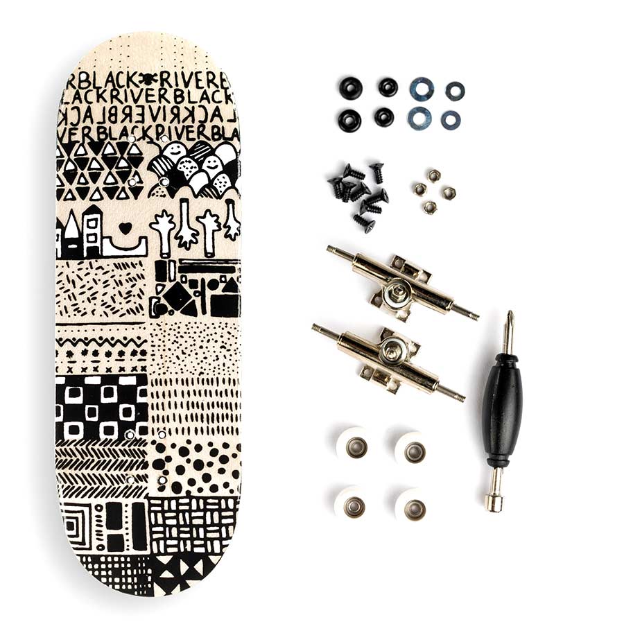 Berlinwood X En Voyage Beginner Complete Fingerboard - Mini Pattern