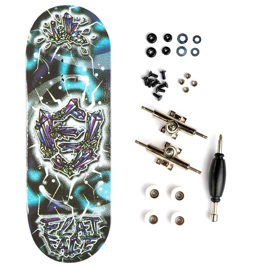 Berlinwood X Flatface Beginner Complete Fingerboard - Crystal