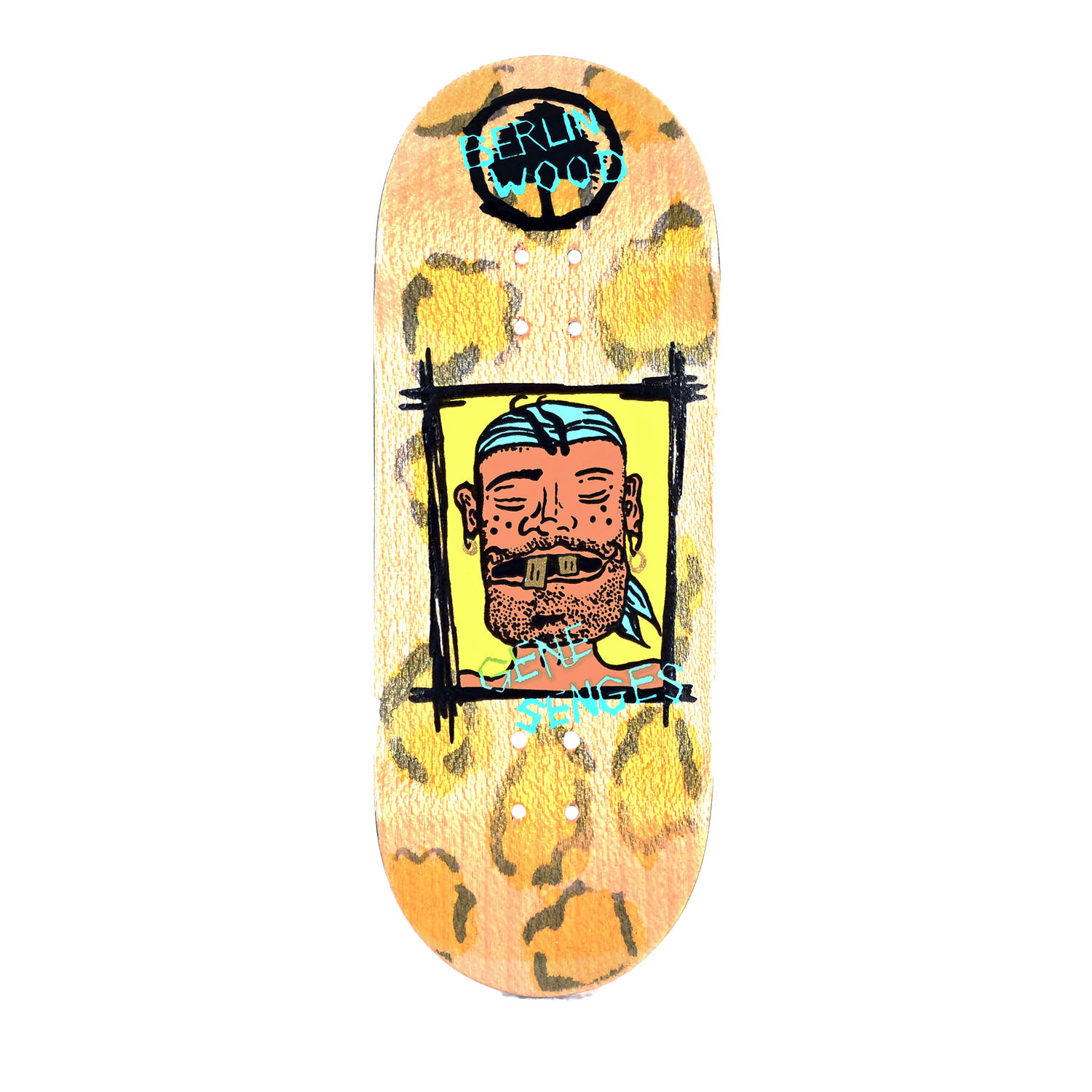 Berlinwood Pro Fingerboard Senges Pro Model - Pirate Dip-Dyed Special Edition