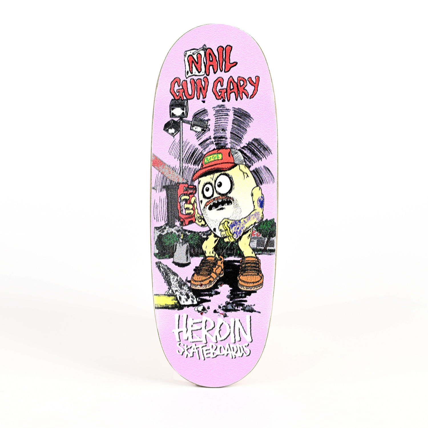 Sorry X Heroin Skateboards Pro Fingerboard - Nail Gun Gary