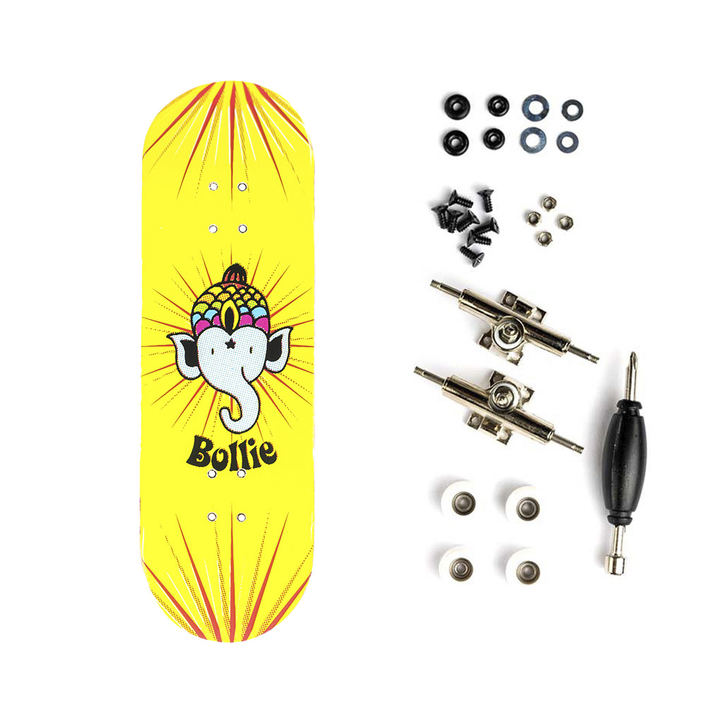 Bollie Beginner  Complete Fingerboard - Logo Green