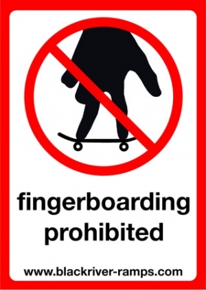 blackriver-ramps - Sticker "FB prohibited" | Blackriver Fingerboard Shop