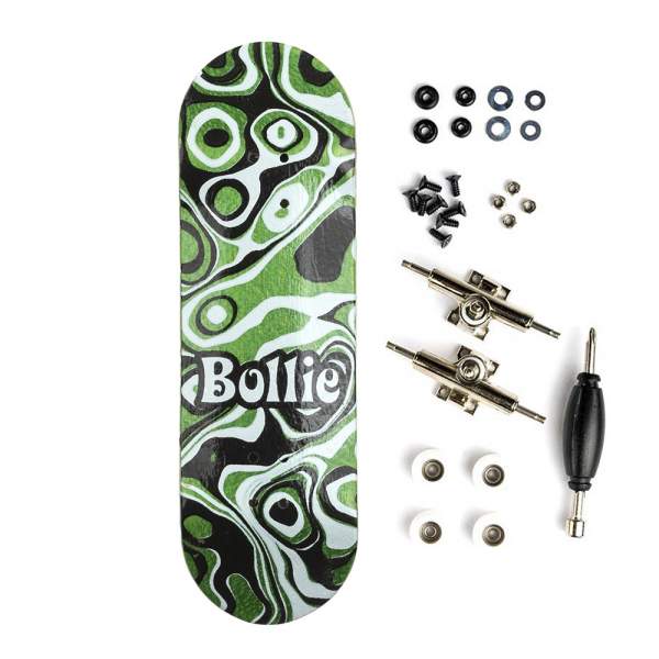 Bollie Fingerboard &quot;Psychedelic&quot; green Set
